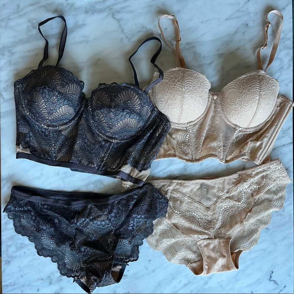 *Brand New* Blush Convertible Bra + Panties Lingerie Sets
